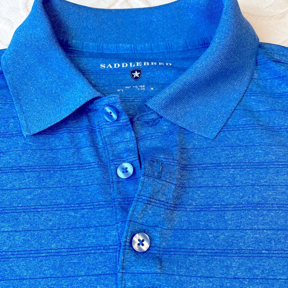 SADDLEBRED mens LARGE polo